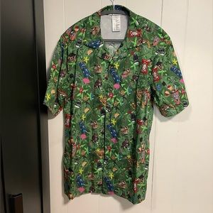 Disney Trader Sam’s Tiki Button Up Shirt